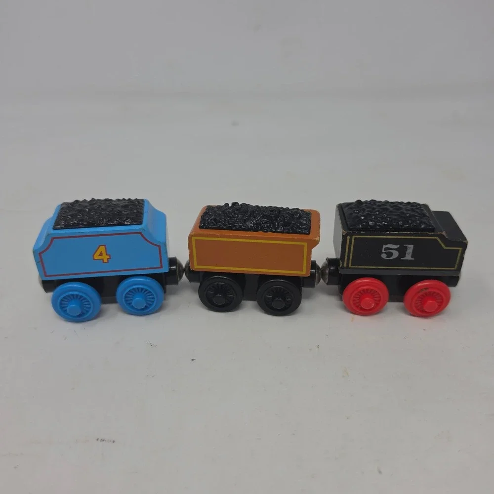 Thomas Friends Wooden Railway Gordon Hiro Duke Tenders Coal Cars Lot of 3.  X